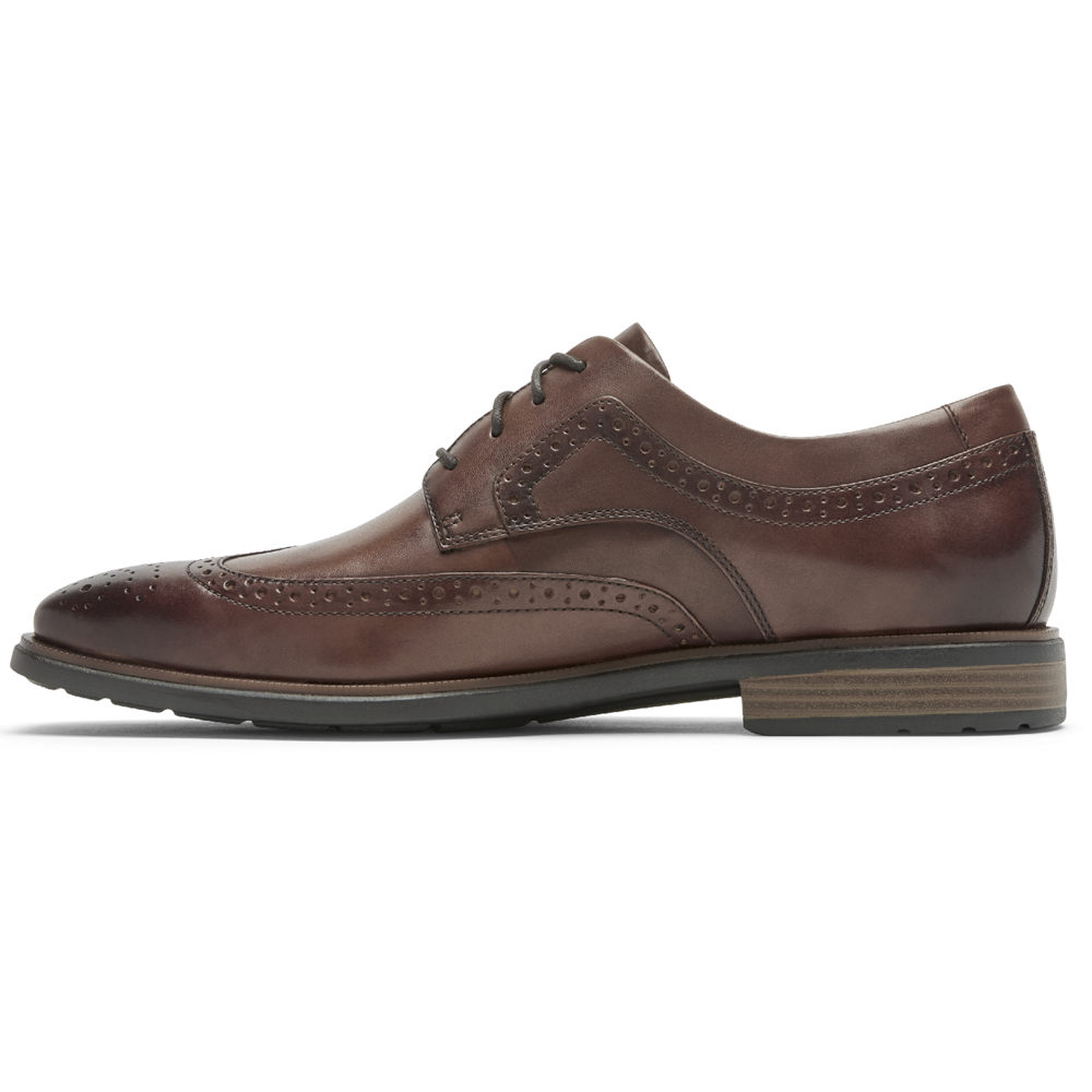 Rockport Mens Dres Sports Business 2 Wingtip - Dress Shoes Brown - TDM921073